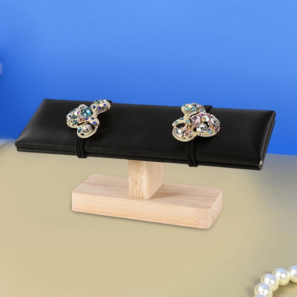 1/2 Bärbar Watch Display Stand Smycken Towers för sovrum Black 20 x 6 x 8cm 1Set
