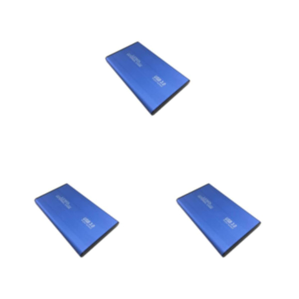 1/2/3/5 Bärbar förvaringsenhet Box - Sandblästring LED-indikator blue 3PCS