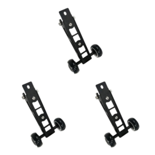 1/2/3 hopfällbar cykel Easywheel För cykelhållare för Birdy Black 3PCS