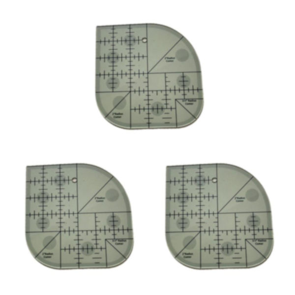 1/3/5 Quiltningsmall Akryl För Patchwork Syramar 3PCS