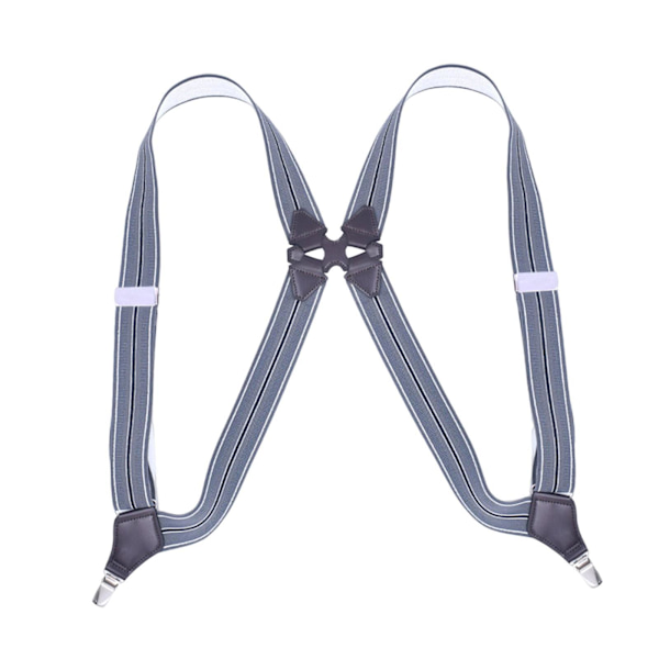 1/2/3 män kvinnor hängslen Y-formade justerbara elastiska remmar Grey 1 Pc
