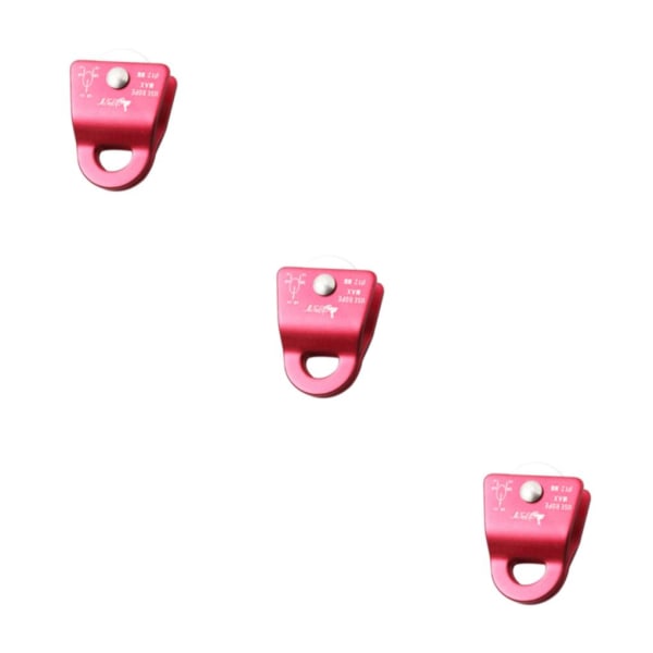 1/2/3 Utomhus klätterremskiva Sidosving 20KN Lättvikt Red 3PCS