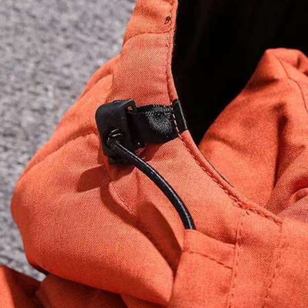 Herr dunjacka för ultimat värme och stil varm huva grey 2XL