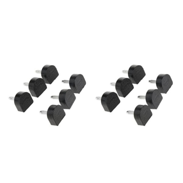 1/2/3/5 3 par Snygga högklackade tips Taps Skoreparation Black 16x16mm 2Set