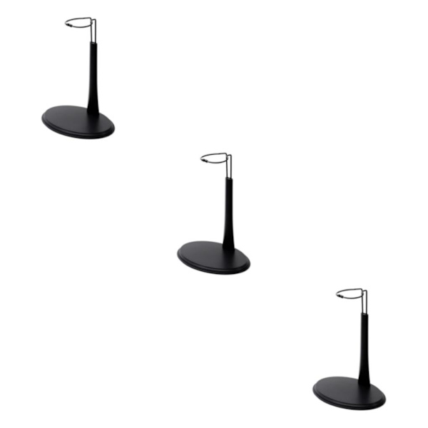 1/2/3 Svart 1/6 Skala Figur Display Stand Hållare för 12 dockor Type A 12-20cm 3Set