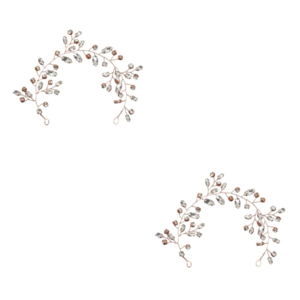 1/2/3/5 Elegant bröllopshårkammar gjorda av legering Inte lätt att Rose Gold 2PCS