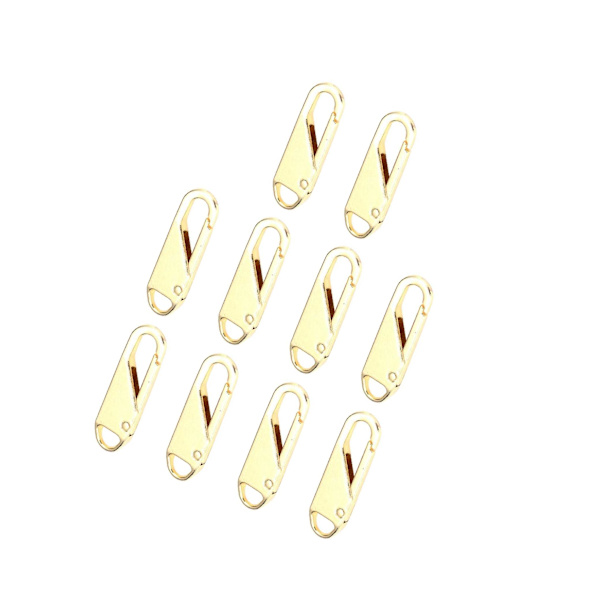 1/2/3/5 10 st För Zipper Pull Replacement Metal För Zipper Gold 10 pcs 1 Pc