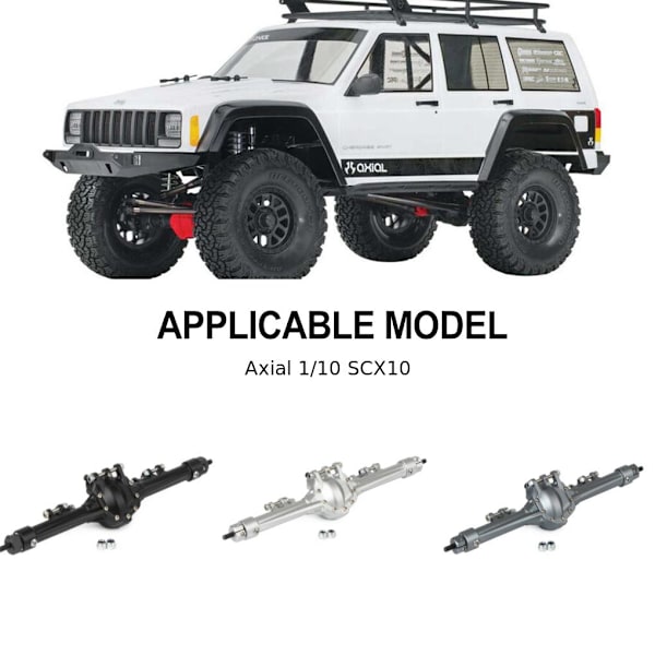 RCGOFOLLOW bakaxel RC bildel CNC Rc bakaxel för 1/10 axiell Titanium
