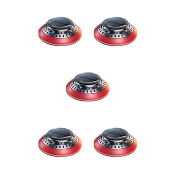 1/2/3/5 Metal Car Air Freshener Solar Powered Automatic red 5Set