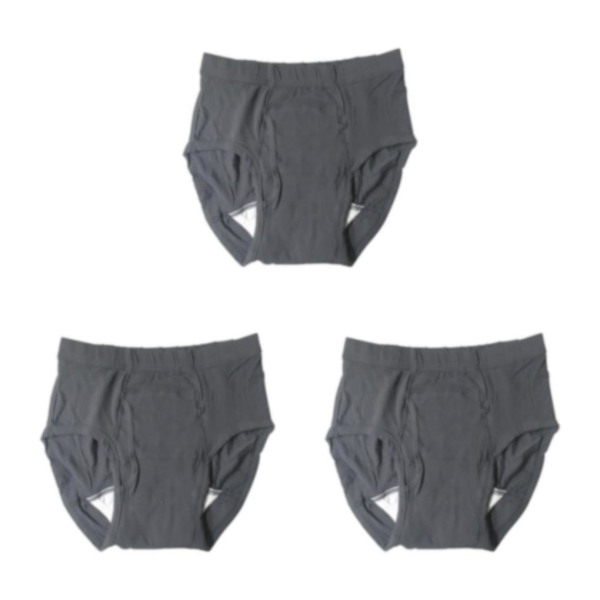 1/2/3/5 Herrblöja Tvättbar Bekväm Vattentät Återanvändbar Gray XL 40ml 3Set