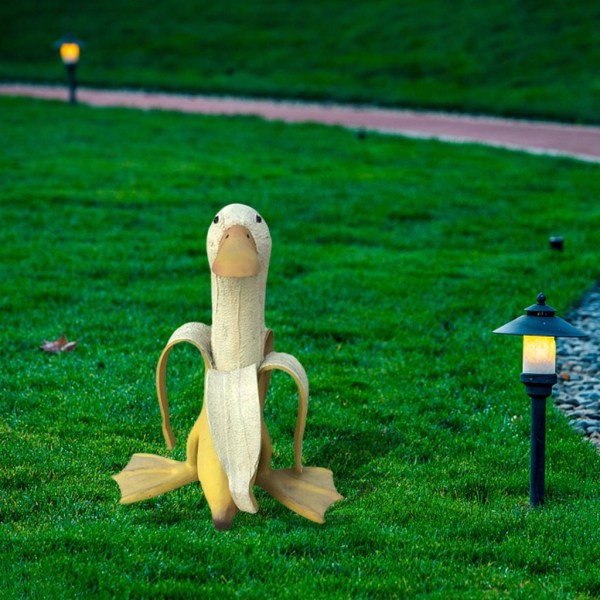 1/2/3/5 Banan Chicken Statyer Hönsskulpturer Hartsfigurer Type 1 S 1 Pc