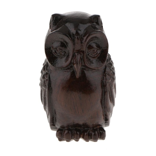 1/2/3/5 Trä Buddha Staty Staty Indien Staty Craft Ornament Owl 5Set