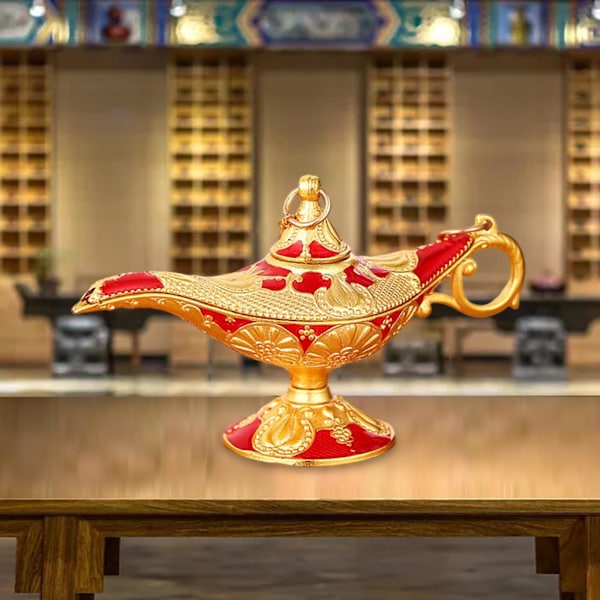 1/2/3/5 Aladdin Lamp Genie Costume Light Art Craft Classic Gold Red 8.5x3x3.5cm 1Set
