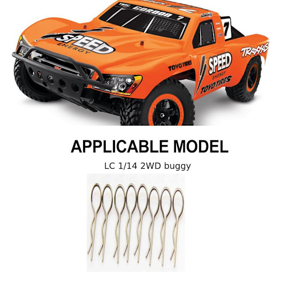 RCGOFOLLOW förtjockad kroppsklämma för 1/14 LC 2WD Buggy offroad RC