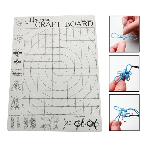 Foam Macrame Board med Grids 30x40cm för Armband Craft Macrame