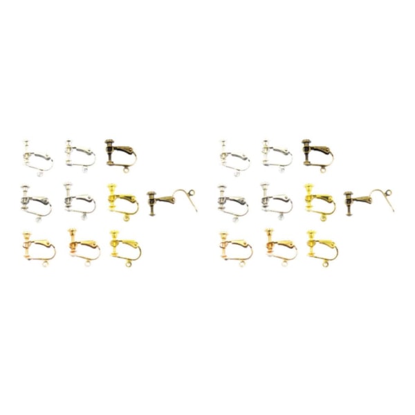 1/2 10 stycken Clip-on örhängekonverterare med Easy Open Loop för 2Set