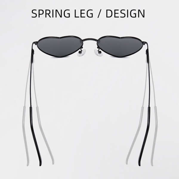 1/2/3/5 hjärtformad guldmetallram och Tac-lins för snygg silver frame skyblue 1Set