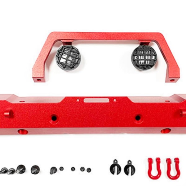 RCGOFOLLOW 1 st aluminiumlegering tålig främre stötfångare för 1/6 Rc Red
