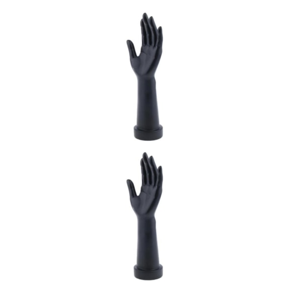 1/2 hand smycken display stativ kvinnlig hand skyltdocka modell rekvisita Black Left 2Set