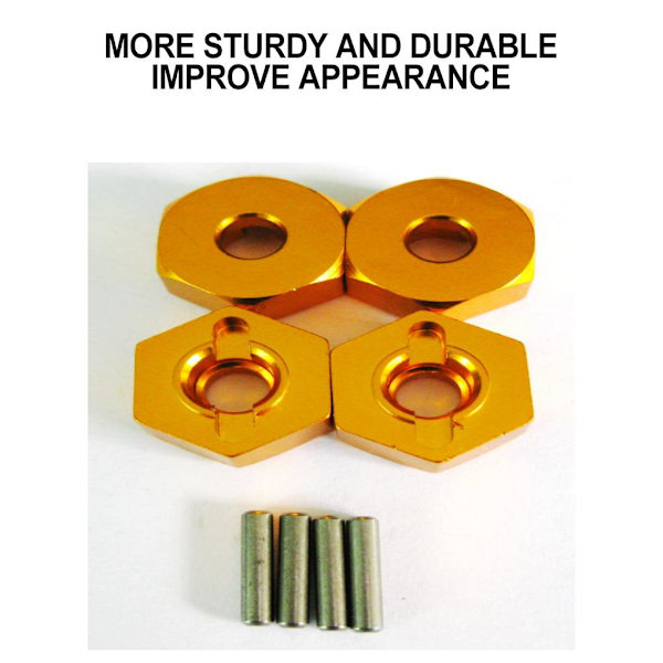 Aluminiumlegering starkt hjul sexkantsfäste för 1/10 AXIAL SCX10 RC Titanium
