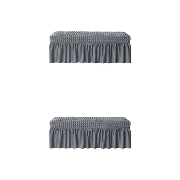 1/2/3/5 lång cover Vattentät bänksitsmöbel Grey 2PCS