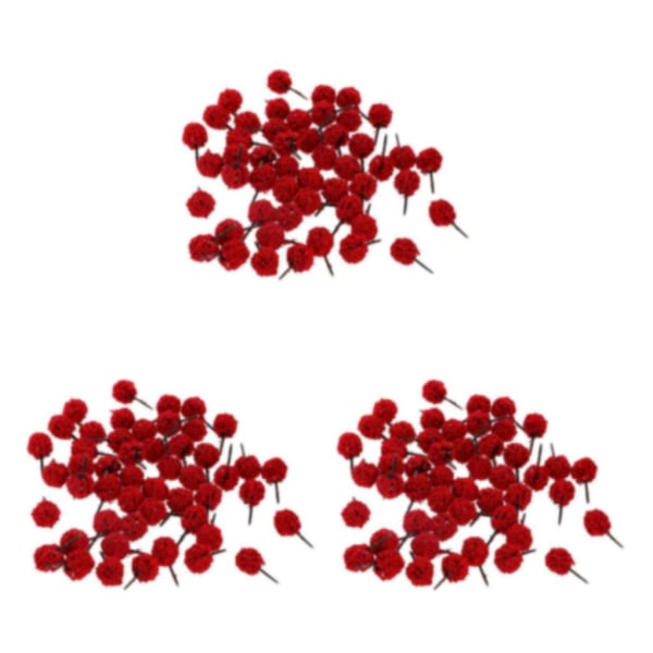 1/2/3 50 stycken bollformade modellträd DIY Landskapslandskap N Red 3Set