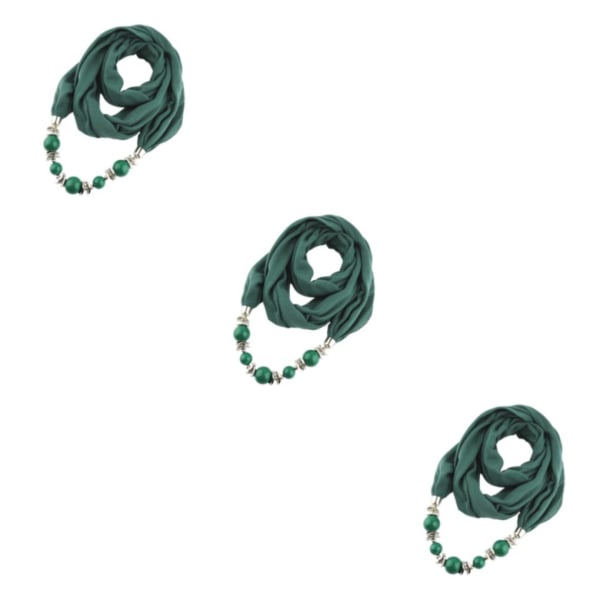 1/2/3 Elegant och fashionabel halsduk halsband för alla tillfällen green 3Set