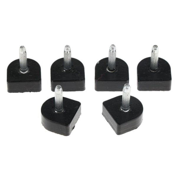 1/2/3/5 3 par Snygga högklackade tips Taps Skoreparation Black 10x11mm 1Set