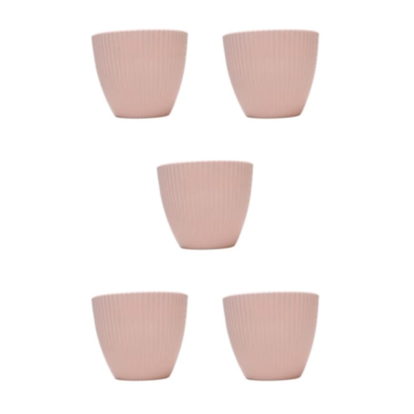 1/2/3/5 lätta och bärbara växtkrukor för bonsai och Cherry pink 11CM 5PCS