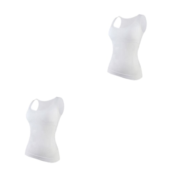 1/2/3 Damväst Fitness Bröststöd Toppar Andas White M 2PCS