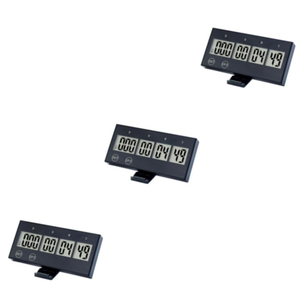 1/2/3 Elkök För Countdown Timer Hatching Bakning black 4.0x1.9x0.5 Inch 3Set