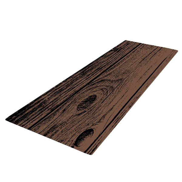 Printed 3D Golvmatta Runner Non-För slip Area Rug Wood Board
