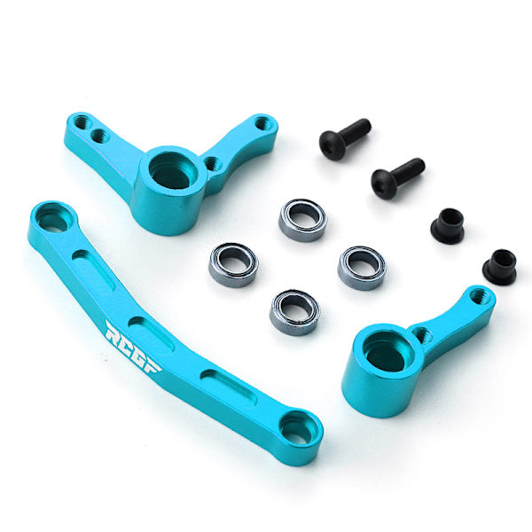 3st 1/10 Styrservo Saver Komplett aluminiumlegering Hög Blue