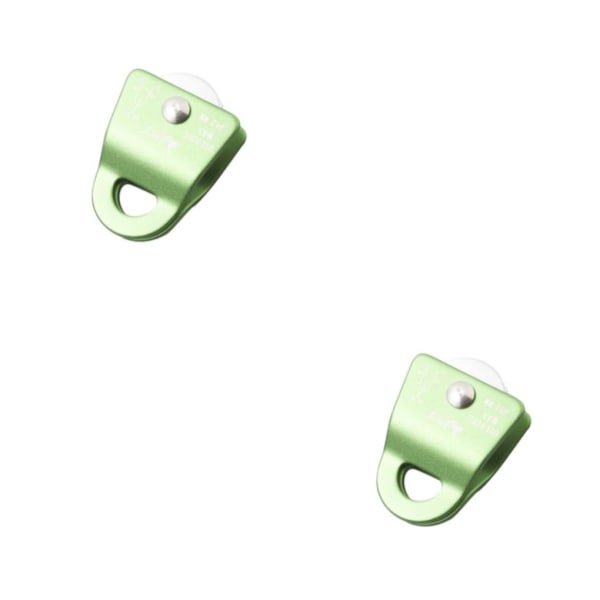 1/2/3 Utomhus klätterremskiva Sidosving 20KN Lättvikt Green 2PCS