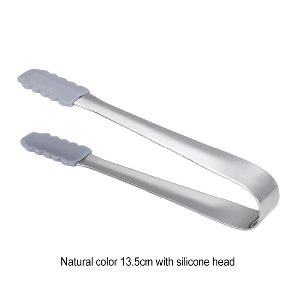 1/5 Multipurpose Servering Tong Mångsidigt kök i rostfritt stål silver 1Set