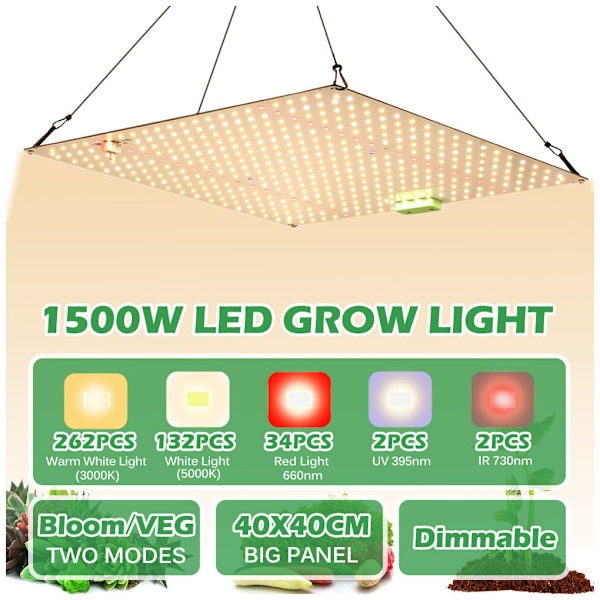 Grow Light Inomhus Vardagsrum Balkong Källare Växt TYPE2 NO2