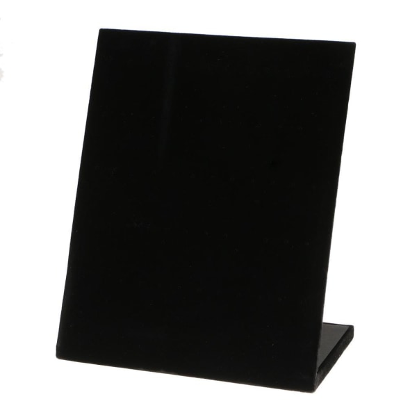 L-formad Stativ Sammetsbräda Örhänge Dingle Stud Holder Display Black 22x20x10.5cm