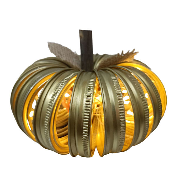 1/2/3 Halloween pumpa ihåligt ljus för miljövänlig dekoration Gold 1 Pc