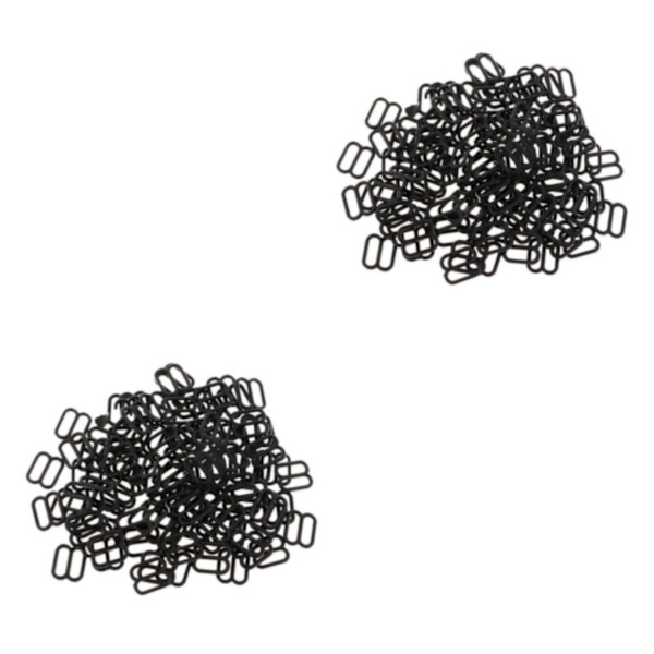 1/2/3/5 100 st Nylon BH-rem Spännen Sliders Krokar 8 Underkläder 10mm 2Set