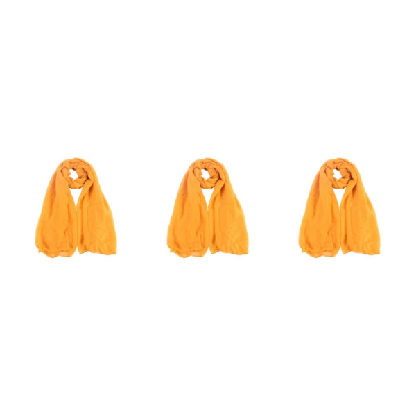 1/2/3/5 Mjuka andningsbara halsdukar för kvinnor Lyxiga och turmeric 3Set
