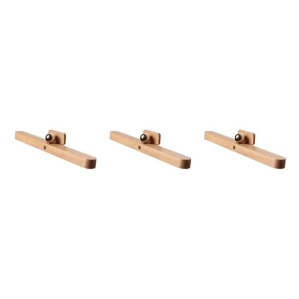 1/3 Modern LED Touch Spegellampa Trä Vägglampa Front Makeup Type 1 3PCS