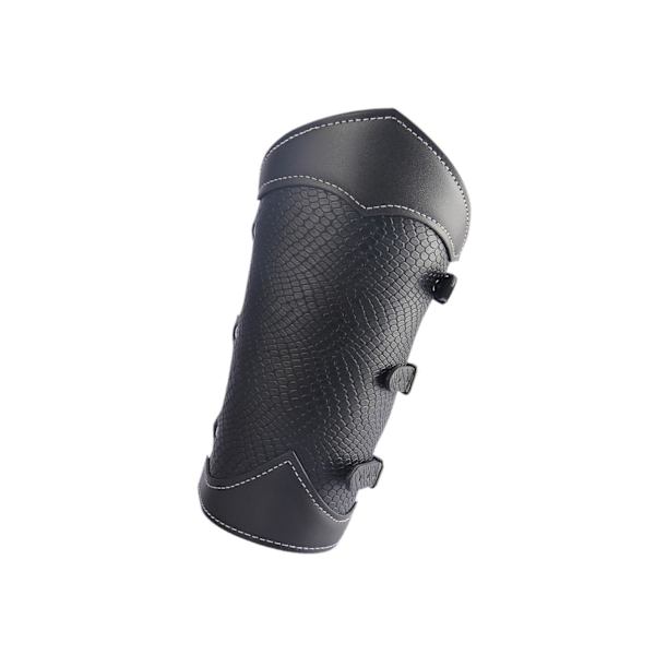 1/2 Knights För Bågskytte Medieval Bracer Arm För Armor Cuff Black 21.5x14.5cm 1Set