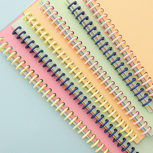 10 stycken plast 30-håls bindringar flexibla och lätta att lossa Deep pink+10pcs