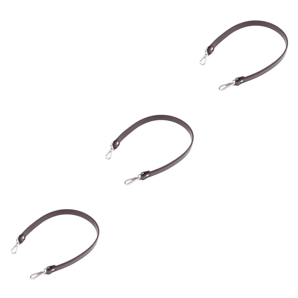 1/2/3/5 64 cm läderrem Väska Handtag DIY Handväska Byte Brown 3PCS