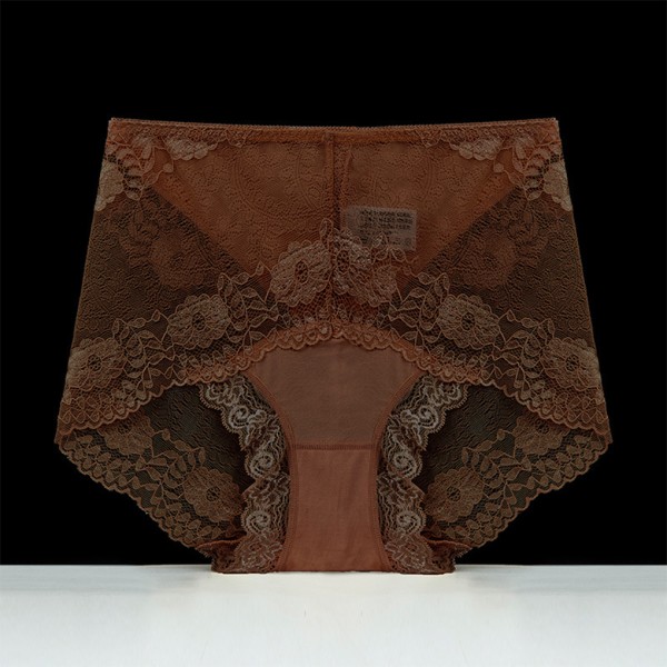 1/2/3/5 Summer Women Hollow Design Sexiga Underkläder Spets Mesh Coffee XL 1 Pc