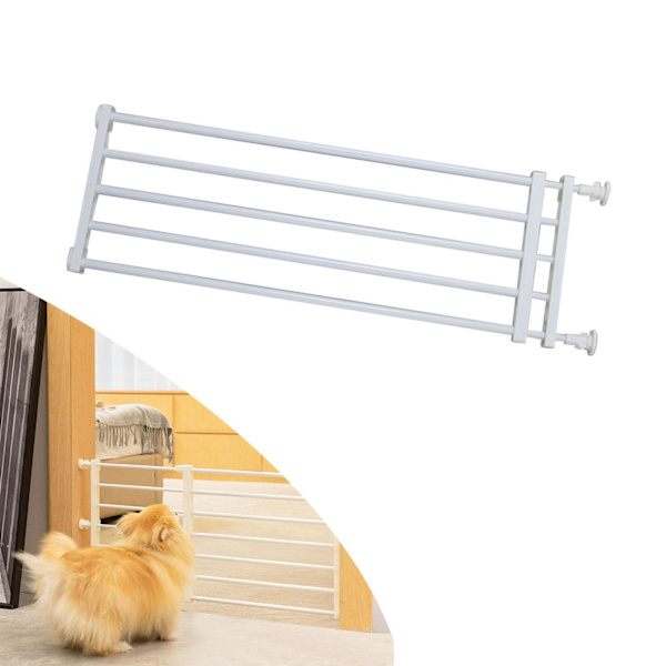 Bärbar infällbar sällskapsdjur hund grind skydd barn uteplats trädgård white Height 24cm