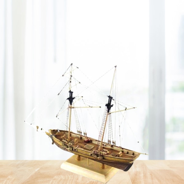 1/2/3 DIY Ship Monteringsmodell Klassisk träsegelbåt trä Type 2 1 Pc