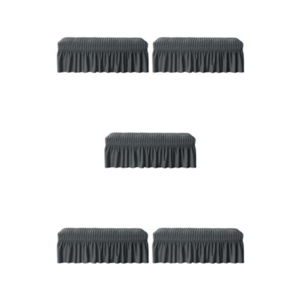 1/2/3/5 lång cover Vattentät bänksitsmöbel Dark Grey 5PCS