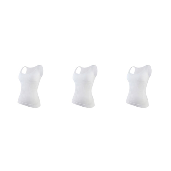 1/2/3 Damväst Fitness Bröststöd Toppar Andas White XL 3PCS