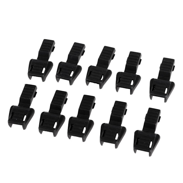 1/2/3/5 10 Styck Plast För Dragkedja Avdragare Ändlås Dragkedja Drag Black 3.5x1.7cm 1Set